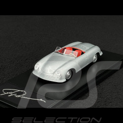 Porsche 356 Nr. 1 Roadster 1948 with Ferry Porsche’s Engraved Signature Silver Grey 1/43 Welly MAP01935625
