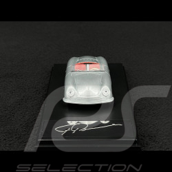 Porsche 356 Nr. 1 Roadster 1948 with Ferry Porsche’s Engraved Signature Silver Grey 1/43 Welly MAP01935625