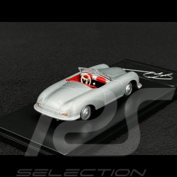 Porsche 356 Nr. 1 Roadster 1948 with Ferry Porsche’s Engraved Signature Silver Grey 1/43 Welly MAP01935625