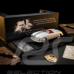 Porsche 356 Nr. 1 Roadster 1948 avec Signature Gravée Ferry Porsche Gris Argent 1/43 Welly MAP01935625