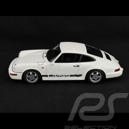 Porsche 911 Carrera RS Typ 964 Cup Felgen mit Aufklebern 1992 Weiß 1/12 KK Scale KKDC120241C