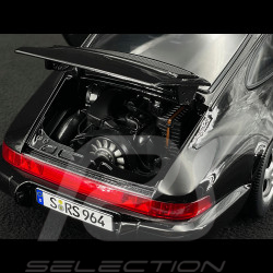 Porsche 911 Carrera RS Typ 964 Cup Felgen mit Aufklebern 1992 Schwarz 1/12 KK Scale KKDC120243C