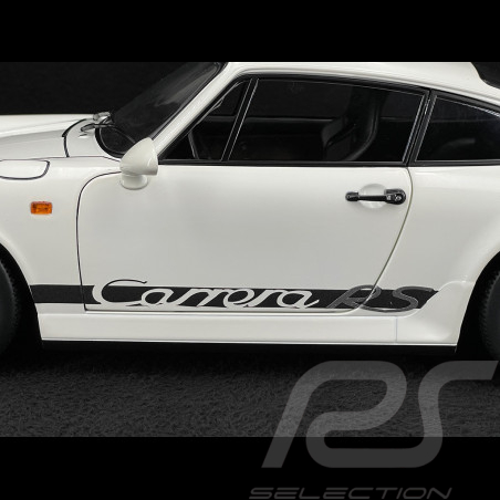 2er-Set Aufkleber Porsche Carrera RS Typ 964 1992 Schwarz / Silber 1/12 KK Scale