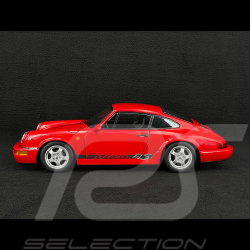 Porsche 911 Carrera RS Type 964 Jantes Cup avec Autocollants 1992 Rouge 1/12 KK Scale KKDC120242C