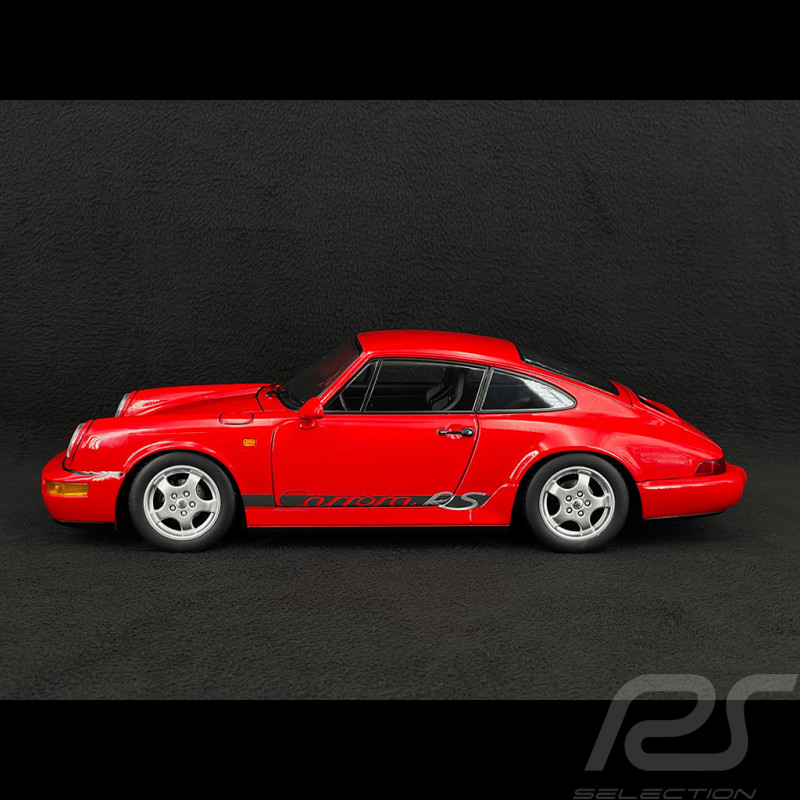 Porsche 911 Carrera RS Typ 964 Cup Felgen mit Aufklebern 1992 Rot 1/12 KK Scale KKDC120242C
