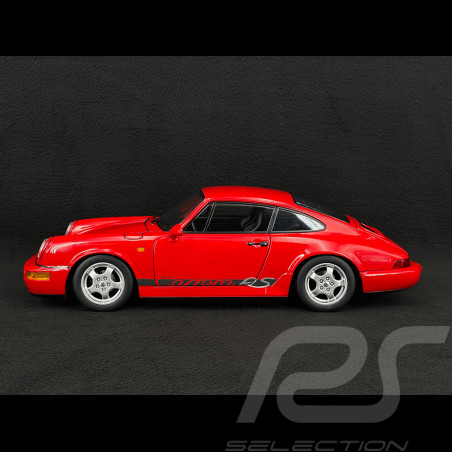 Porsche 911 Carrera RS Typ 964 Cup Felgen mit Aufklebern 1992 Rot 1/12 KK Scale KKDC120242C
