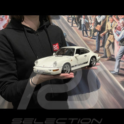 Porsche 911 Carrera RS Typ 964 Cup Felgen mit Aufklebern 1992 Weiß 1/12 KK Scale KKDC120241C