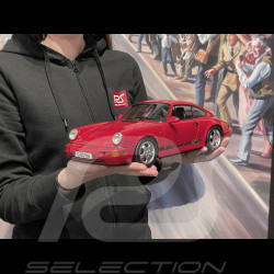 Porsche 911 Carrera RS Type 964 Cup Rims with Stickers 1992 Red 1/12 KK Scale KKDC120242C