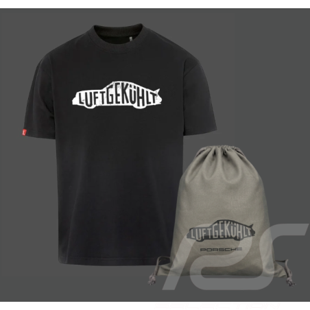 Porsche T-shirt Luftgekühlt + Bag Black WAP800TFWL - unisex