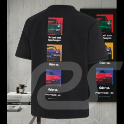 Porsche T-shirt Retro Black WAP812TFWR - unisex