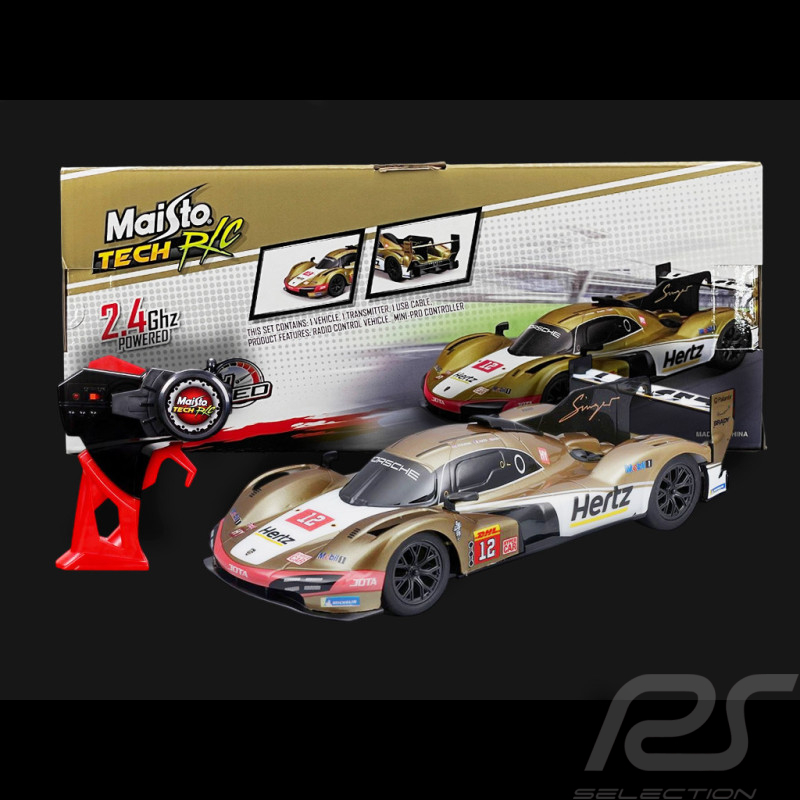 Porsche 963 Hertz Team Jota n° 38 9ème 24h Le Mans 2024 Radiocommandée R/C 1/24 Maisto Tech M82533