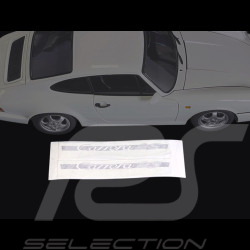 Porsche Aufkleber Carrera RS Schwarz / Silber - 2er-Set