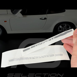 Porsche Aufkleber Carrera RS Grau / Silber - 2er-Set