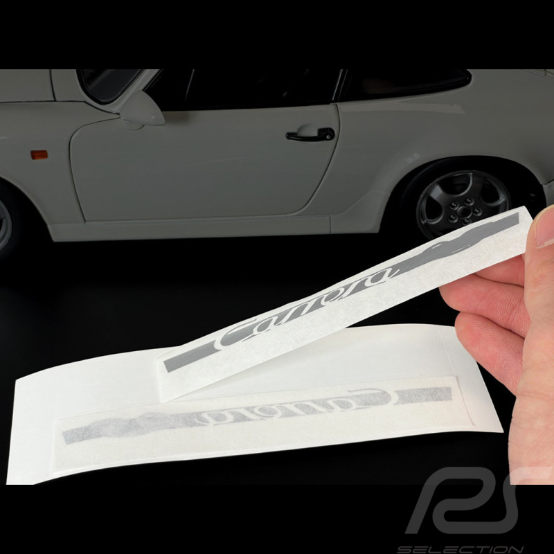 Porsche Stickers Carrera RS Grey / Silver - Set of 2