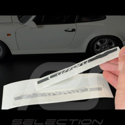 Porsche Aufkleber Carrera RS Schwarz / Silber - 2er-Set