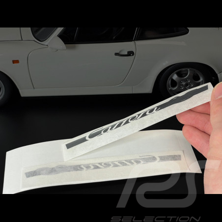 Porsche Aufkleber Carrera RS Schwarz / Silber - 2er-Set