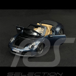 Porsche 911 Carrera S Cabriolet Type 992.2 2025 Bleu Yachting Métallique 1/18 Norev 187180