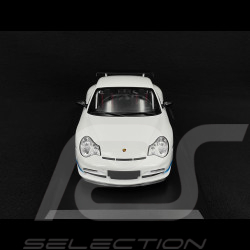 Porsche 911 GT3 RS Typ 996 2002 Weiß / Blaue Streifen 1/18 Minichamps 155062021
