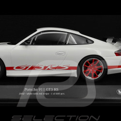Porsche 911 GT3 RS Type 996 2002 White / Red Stripes 1/18 Minichamps 155062020
