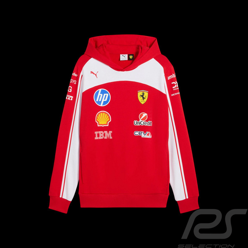 Ferrari Sweatshirt F1 Team Leclerc / Hamilton 2026 Rot Puma 701238719-001 - unisex