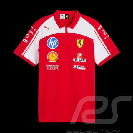 Ferrari Poloshirt F1 Team Leclerc / Hamilton 2026 Rot Puma 701238727-001 - unisex