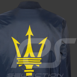 Veste Maserati Bomber Logo Trident Fabriqué en Italie Bleu Marine - Mixte