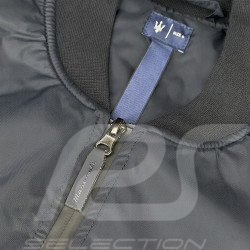 Veste Maserati Bomber Logo Trident Fabriqué en Italie Bleu Marine - Mixte
