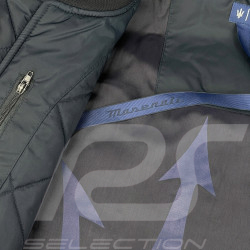 Veste Maserati Bomber Logo Trident Fabriqué en Italie Bleu Marine - Mixte