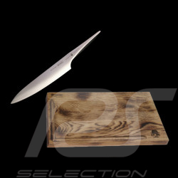 Set Messer Type 301 Design by F. A. Porsche Chef Slicer 24 cm +  Brett zum Schneiden Chroma