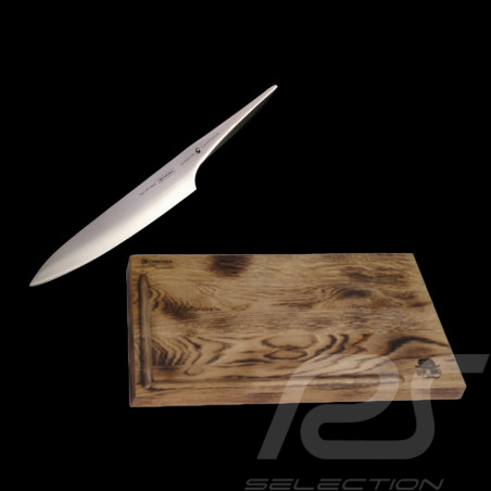 Set Messer Type 301 Design by F. A. Porsche Chef Slicer 24 cm +  Brett zum Schneiden Chroma