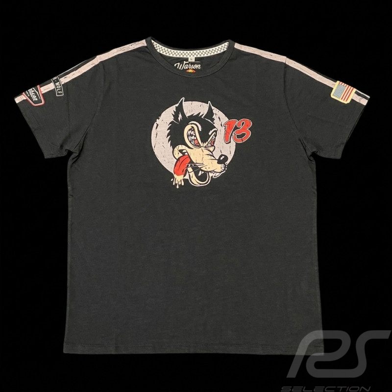 Speed ​​Wolf T-Shirt n° 13 Carbon Black - Men
