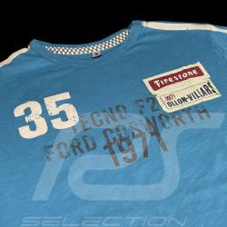 François Cevert T-Shirt n° 35 Ollons-Villars 1971 Blau - Herren