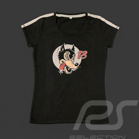 Speed ​​Wolf T-Shirt n° 13 Carbonschwarz - Damen