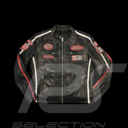 Daytona Leather Jacket Black / Red - Men