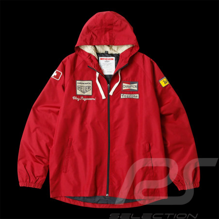 Clay Regazzoni Jacket Windbreaker n° 4 Monza 1970 Burgundy - Unisex