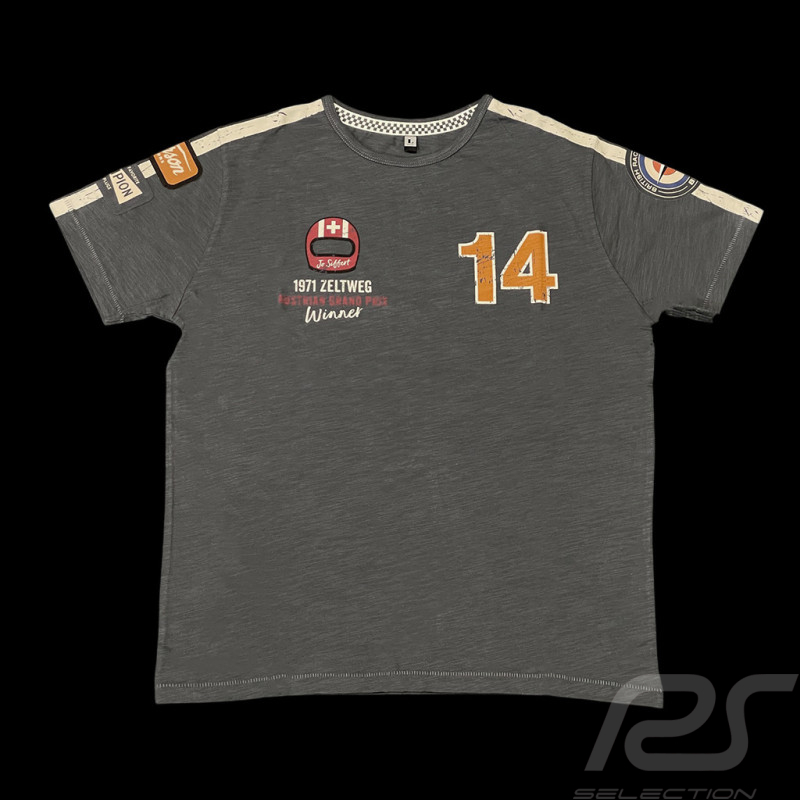 Jo Siffert T-Shirt n° 14 Austrian GP 1971 Carbon Grey - Men