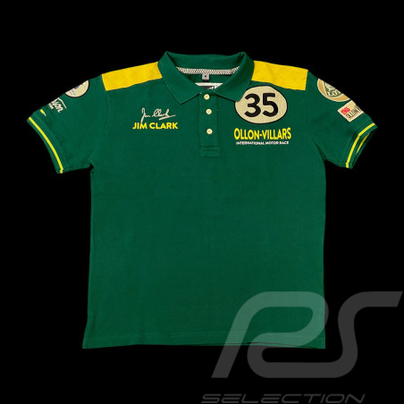 Jim Clark Poloshirt Ollon-Villars 1965 Grün Rennen - Herren