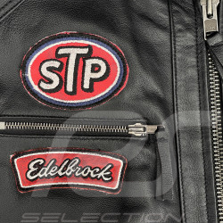 Daytona Leather Jacket Black / Red - Men