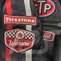 Daytona Leather Jacket Black / Red - Men