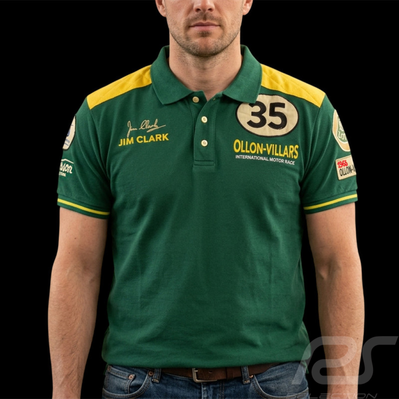 Jim Clark Polo Shirt Ollon-Villars 1965 Racing Green - Men