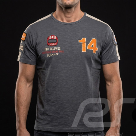 Jo Siffert T-Shirt n° 14 Austrian GP 1971 Carbon Grey - Men