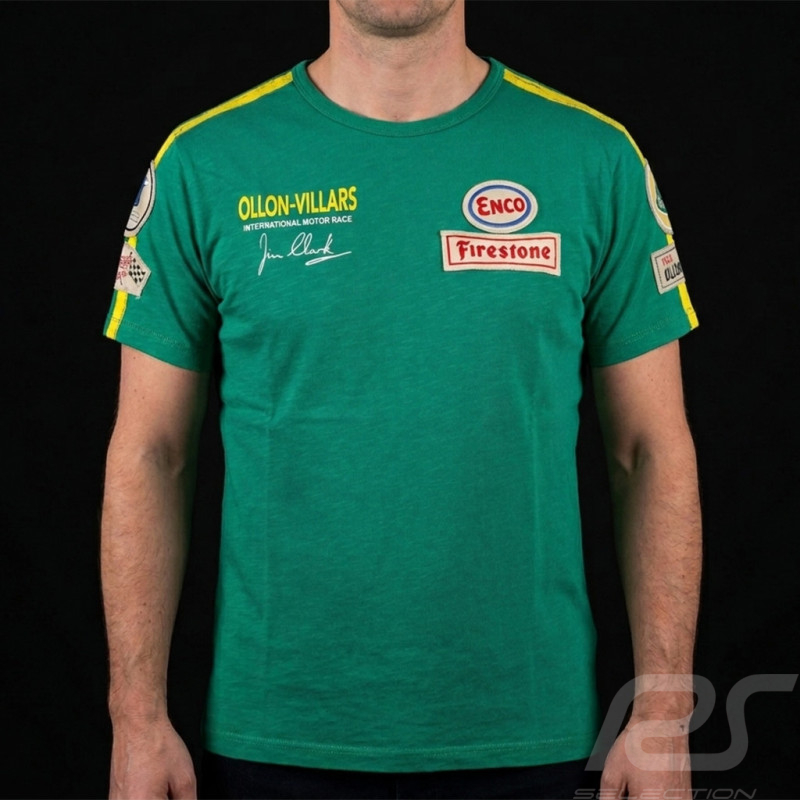 Jim Clark T-Shirt Ollon-Villars 1965 Grün Rennen - Herren