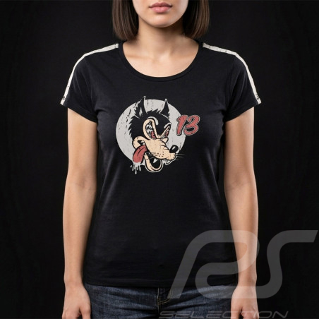 T-Shirt Speed Wolf n° 13 Noir Carbone - Femme