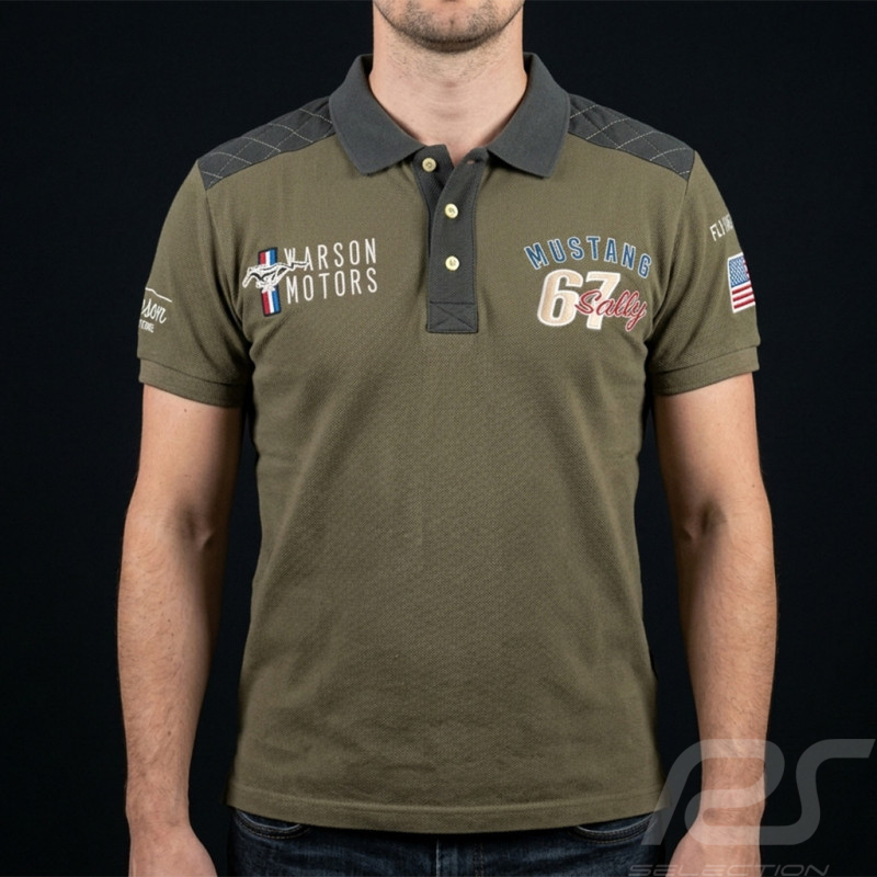 Polo Mustang Sally 67 Vert Kaki - Homme