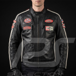 Daytona Leather Jacket Black / Red - Men