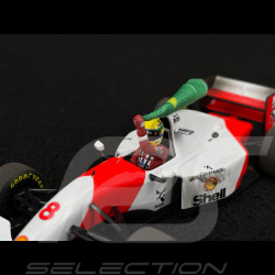 Ayrton Senna McLaren MP4/8 n° 8 Vainqueur GP Australie 1993 F1 Dirty Version avec Drapeau 1/43 Minichamps 540933308