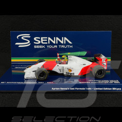 Ayrton Senna McLaren MP4/8 n° 8 Winner Australian GP 1993 F1 Dirty Version with Flag 1/43 Minichamps 540933308