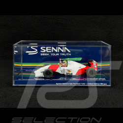 Ayrton Senna McLaren MP4/8 n° 8 Winner Australian GP 1993 F1 Dirty Version with Flag 1/43 Minichamps 540933308