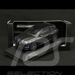 BMW iX 2023 Gris Métallisé 1/43 Minichamps 410024300