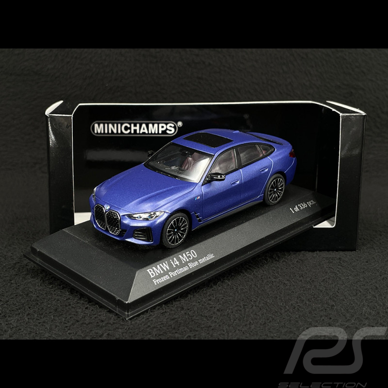 BMW i4 M50 2022 Bleu Mat Portimao 1/43 Minichamps 410024001